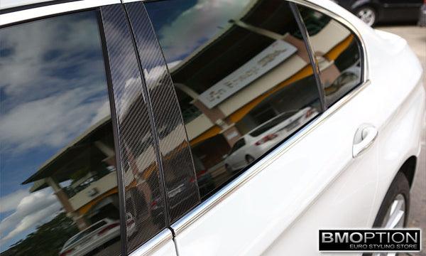 AutoTecknic Carbon Fiber B & C Pillar Covers - BMW F30 3-Series Sedan main image 1