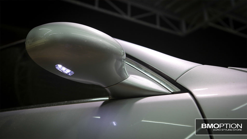 E39 M5 Side Mirrors With LED Puddle Light
