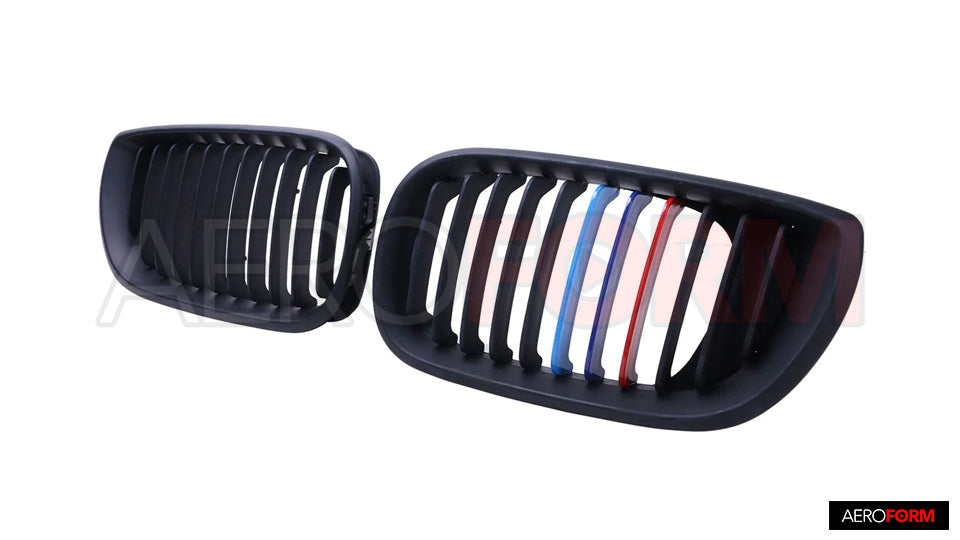 E46 4D 02-05 Matt Black Front Grille + M Colors