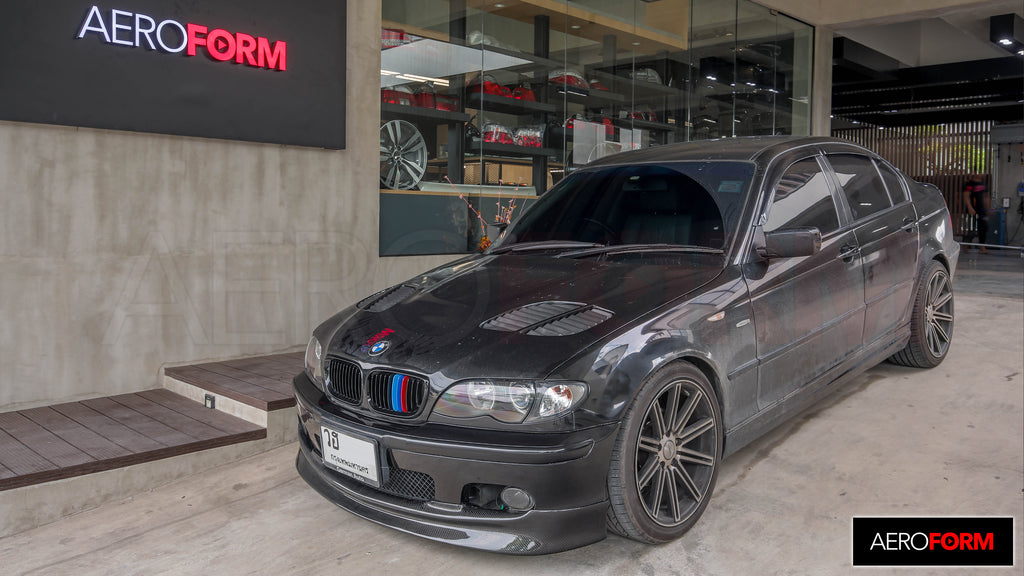 E46 4D 02-05 Glossy Black Front Grille + M Colors