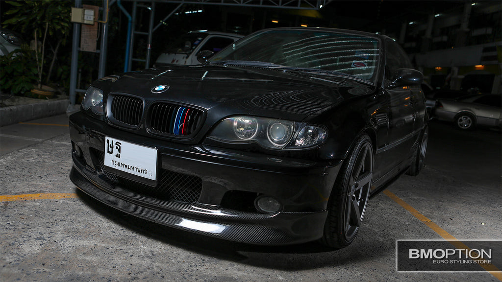 E46 4D 02-05 Matt Black Front Grille + M Colors