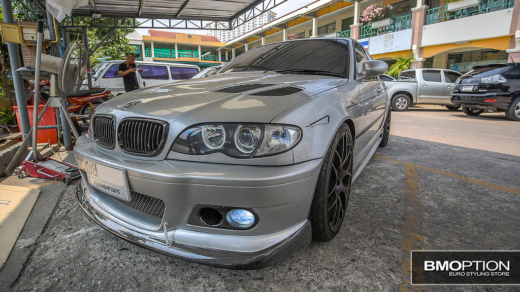 E46 4D 02-05 BlackChrome Front Grille