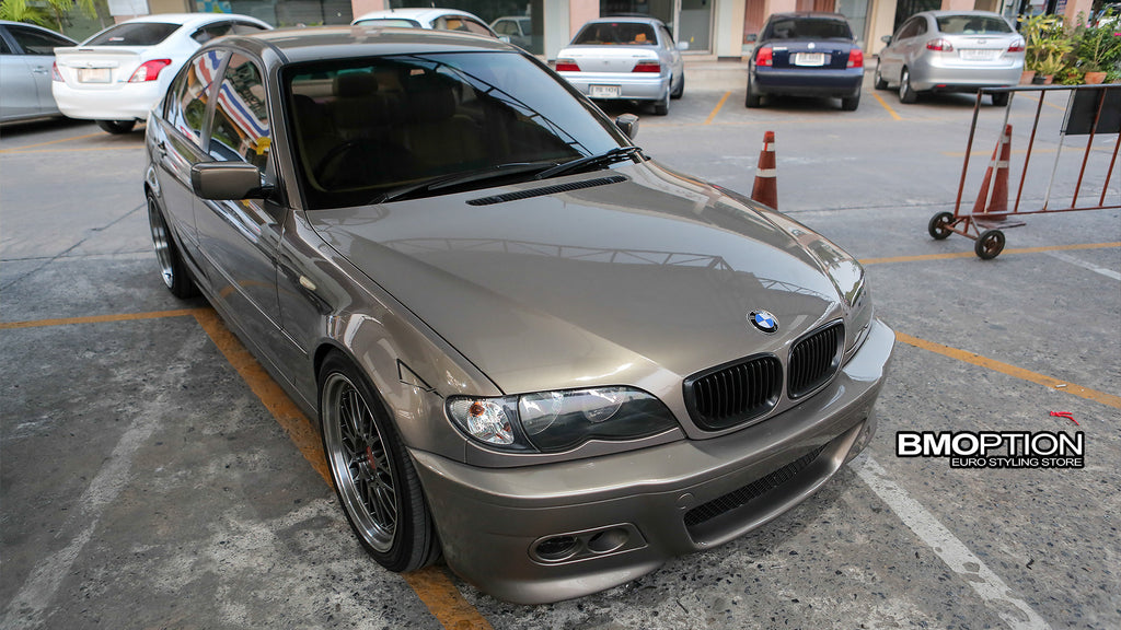 E46 4D 02-05 Matt Black Front Grille