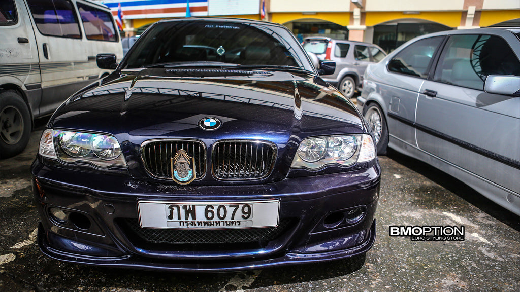 E46 4D 98-01 BlackChrome Front Grille