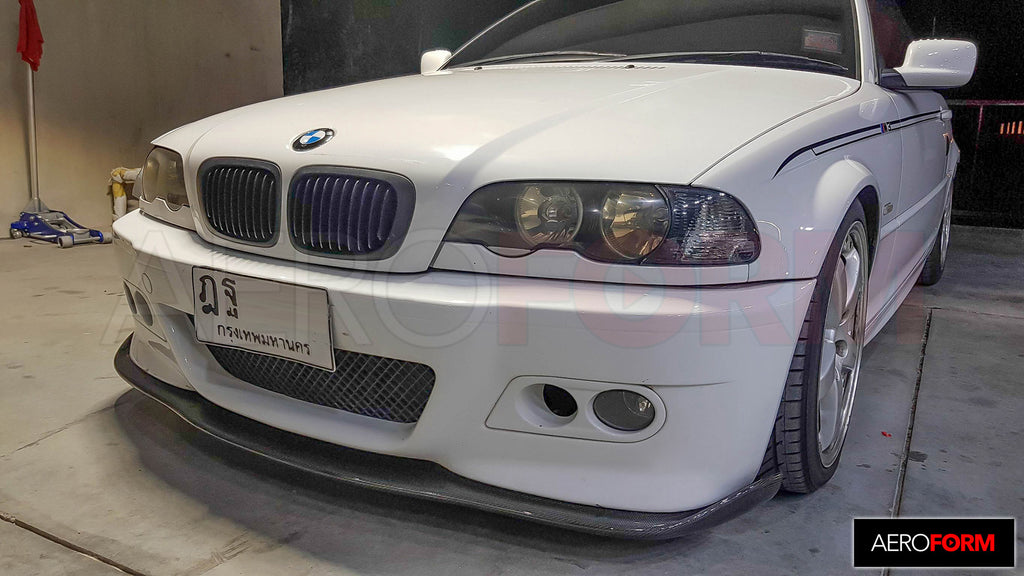 หน้ากระจังดำด้าน E46 4D 98-01 Matt Black Front Grille - Aeroform Thailand