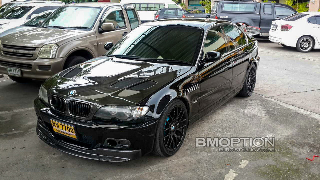 E46 4D 02-05 BlackChrome Front Grille