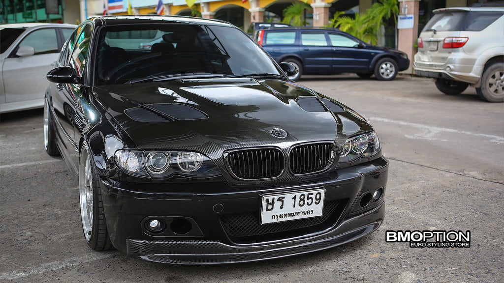 E46 4D 02-05 BlackChrome Front Grille
