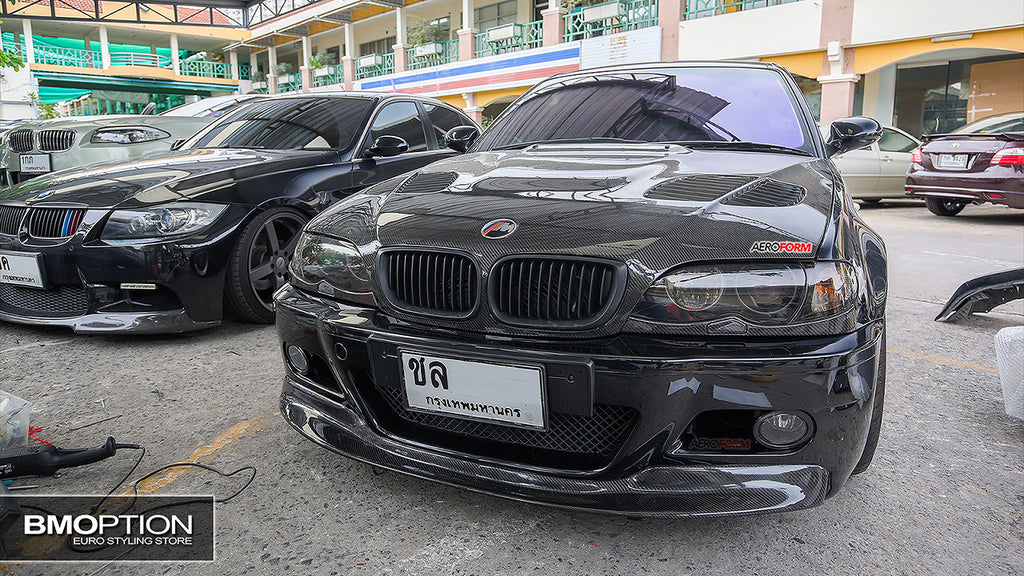 E46 4D 02-05 Matt Black Front Grille