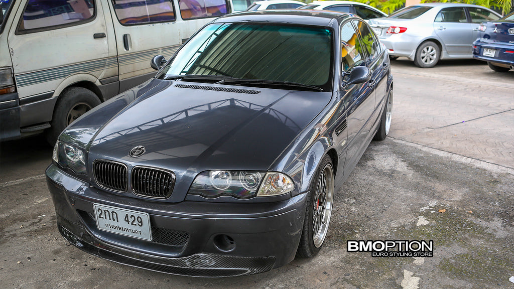 E46 4D 98-01 BlackChrome Front Grille