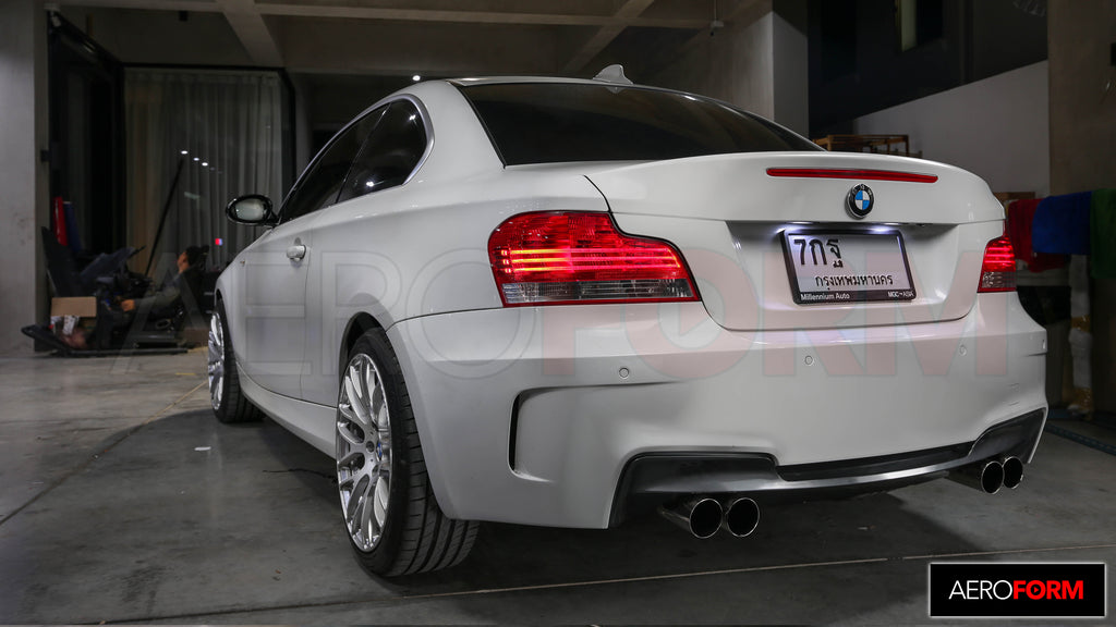 E82 E87 E88 1M Style Rear Bumper (Plastic : PP)