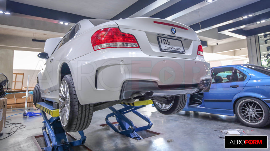 E82 E87 E88 1M Style Rear Bumper (Plastic : PP)
