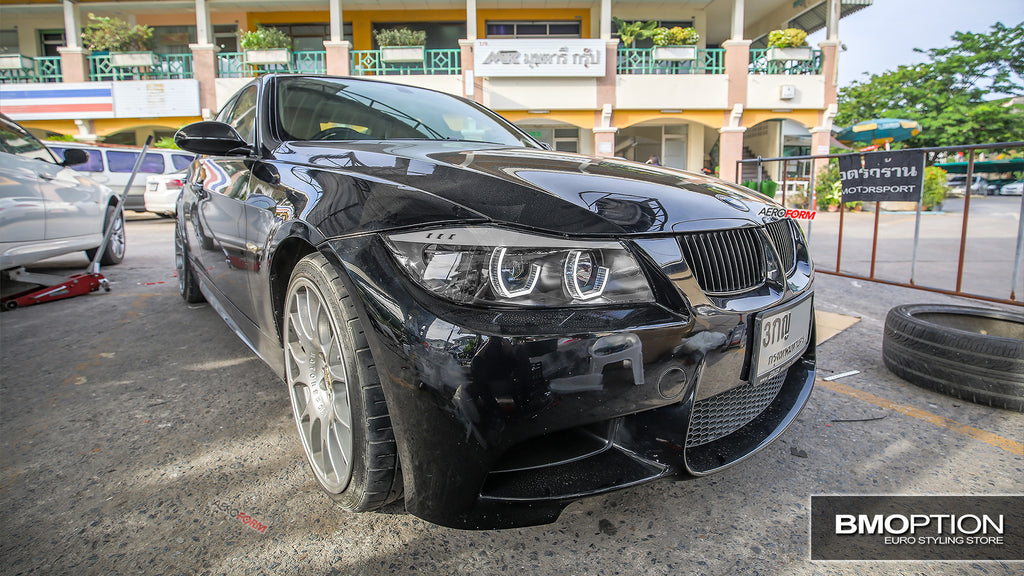 E90 LCI Look Projector Headlamp + F Series Style LED Daylight