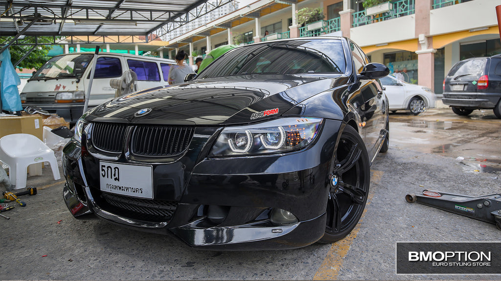 E90 LCI Look Projector Headlamp + F Series Style LED Daylight