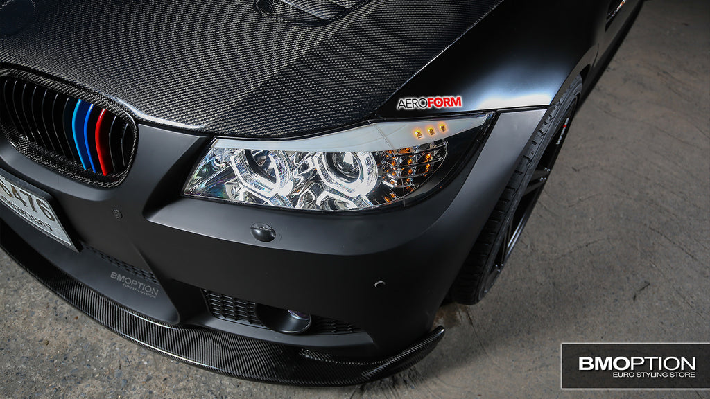 E90 LCI Look Projector Headlamp + F Series Style LED Daylight