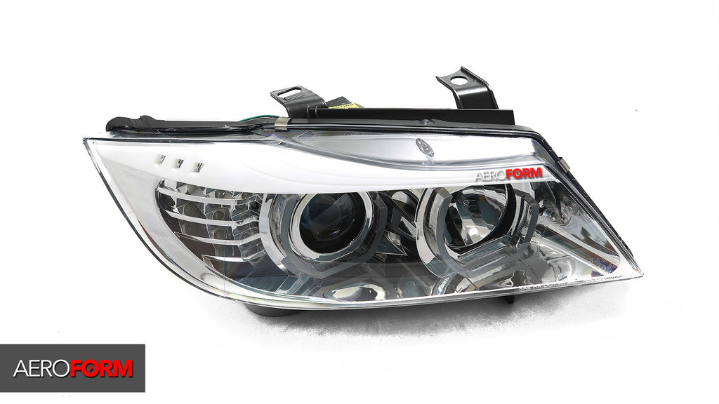 E90 LCI Look Projector Headlamp + F Series Style LED Daylight