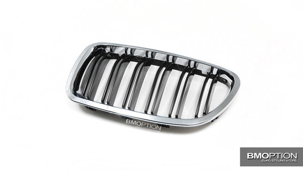 F10 M5 Style Chrome Front Grille (OEM Look)
