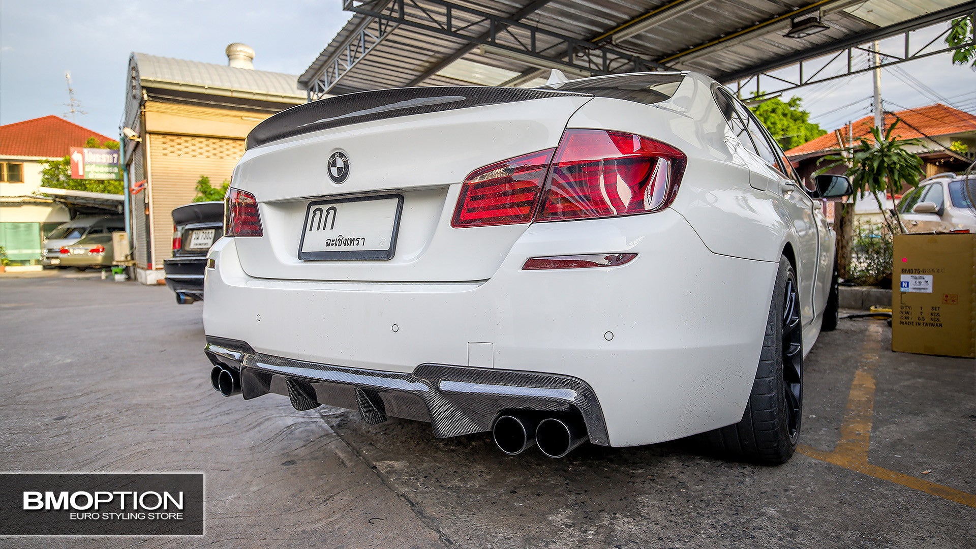 Diffuser กันชนหลัง F10 Vorsteiner Style M Sport Rear Diffuser (Carbon ...
