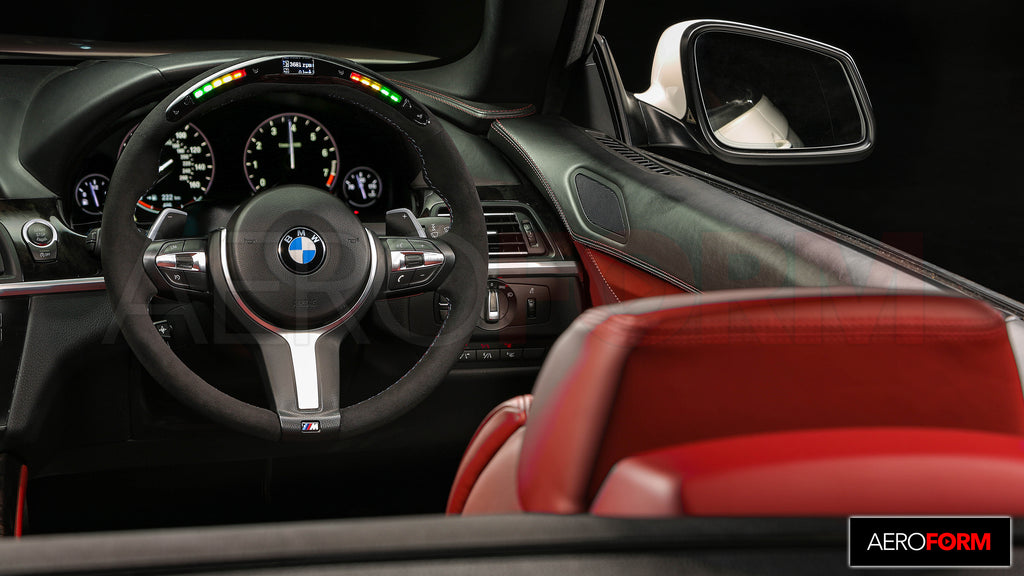 M Performance LED MFL Alcantara Steering Wheel with Shift Paddles