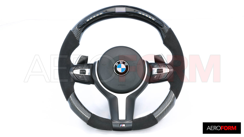 M Performance LED MFL Carbon Steering Wheel with Shift Paddles