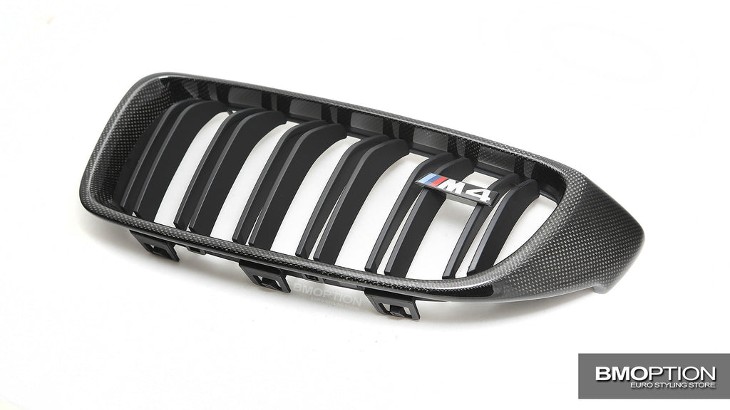 F32 F82 M4 / F80 M3 Style Front Grille (Carbon Fiber)