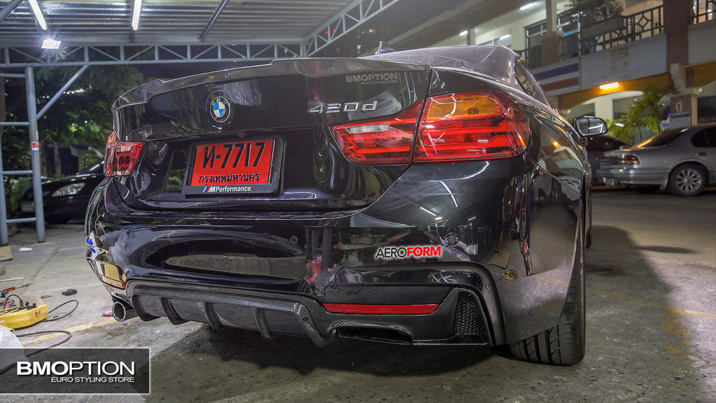 F32 M Performance Style M Sport Rear Diffuser