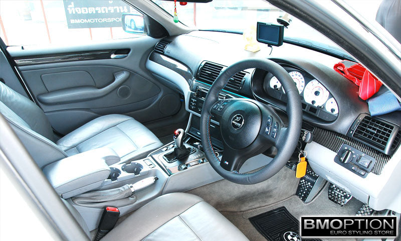 E46 4D Real Carbon Fiber Interior Trim Set